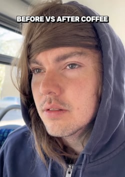 before after coffee tiktok funny video