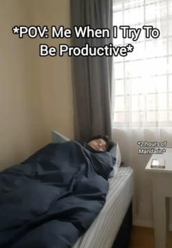 trying to be productive tiktok funny video