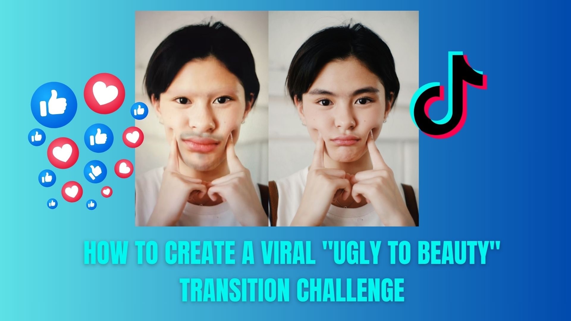 how to create ugly to beauty transition