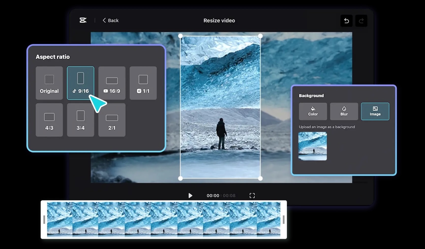 capcut tiktok aspec ratio