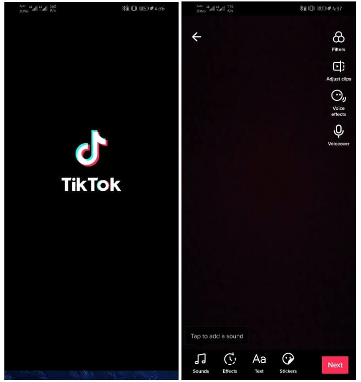 option voix off tiktok