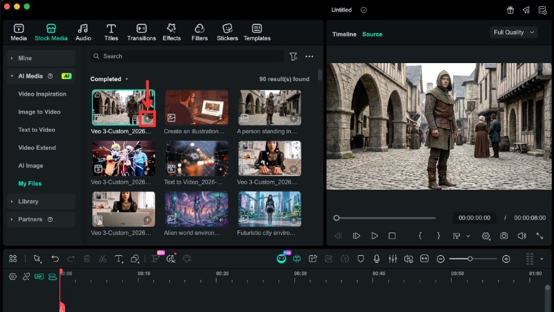 preview the ai time travel result