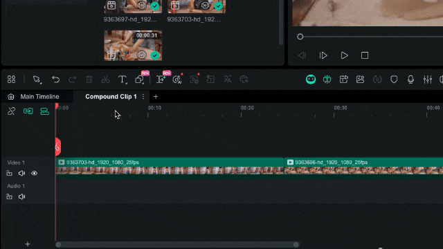 open the dual timeline view