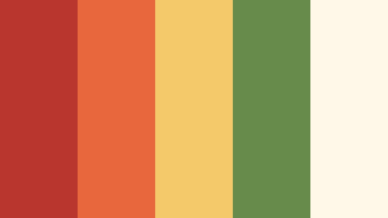 tomato basil table food video color color palette with hex codes