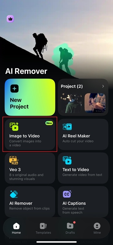 access filmora image to video