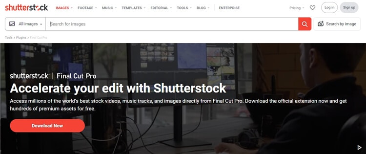 Top 10 der kostenlosen FCPX-Plug-ins - Shutterstock