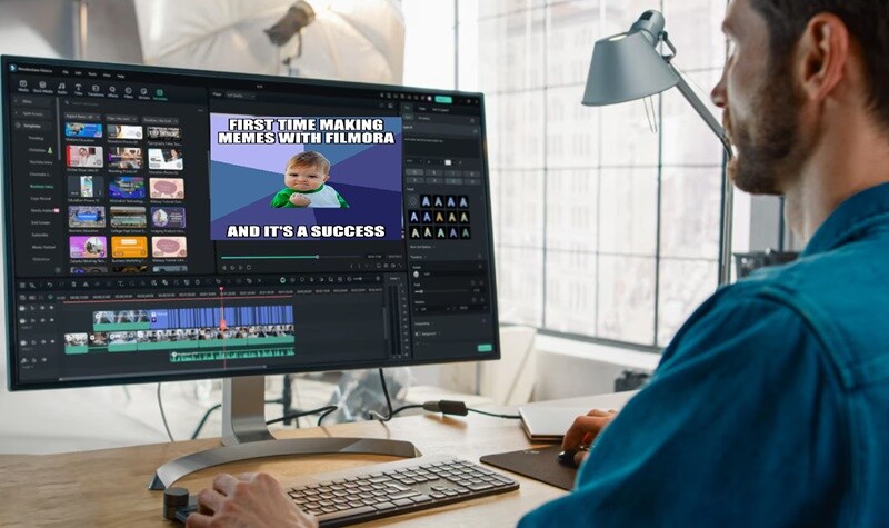 making video meme with filmora