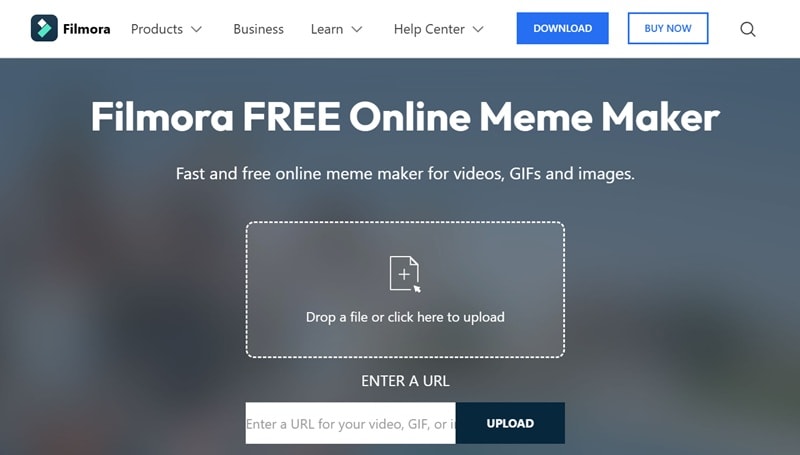 making meme online with filmora