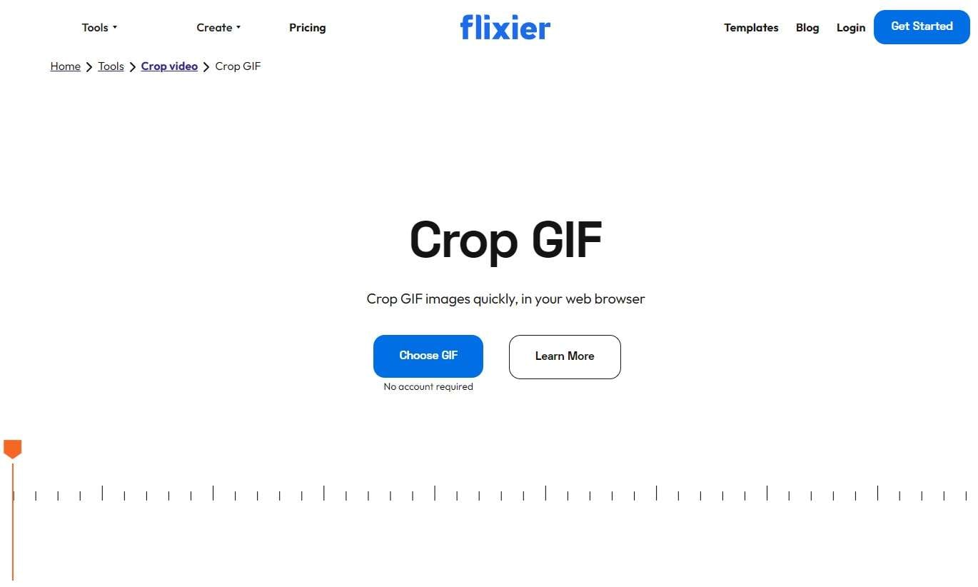 crop animated gifs online with flixier