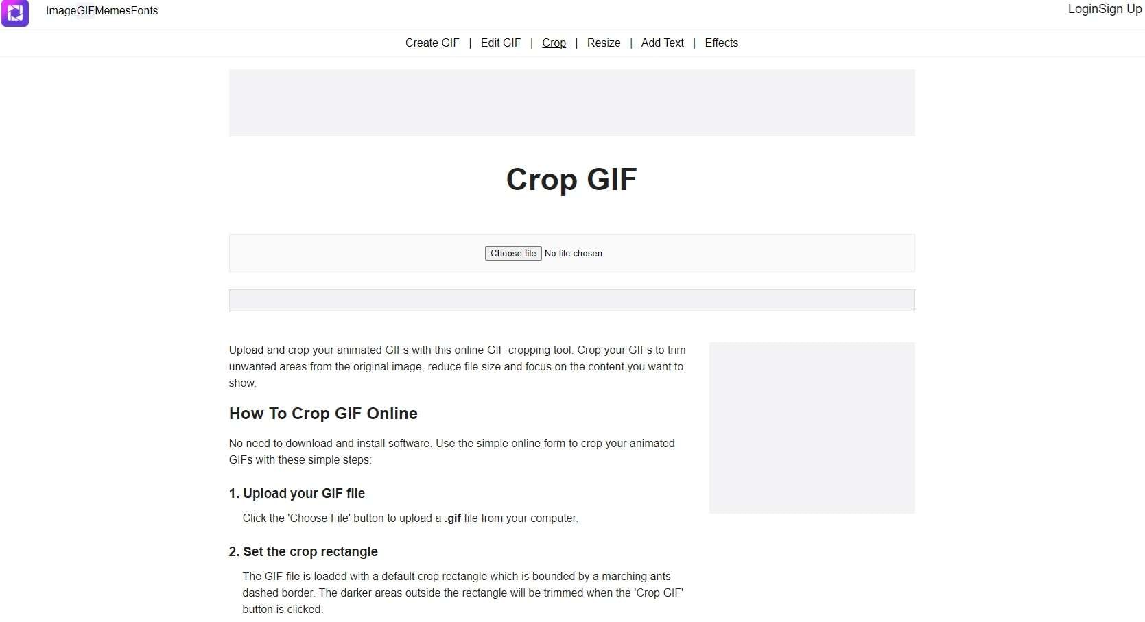 crop a gif online with gifgit