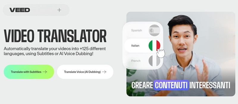 veed.io as top video translation apps