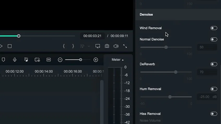 how to remove background noise