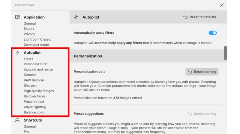 topaz photo ai autopilot
