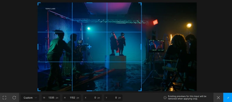 trim video in topaz video ai