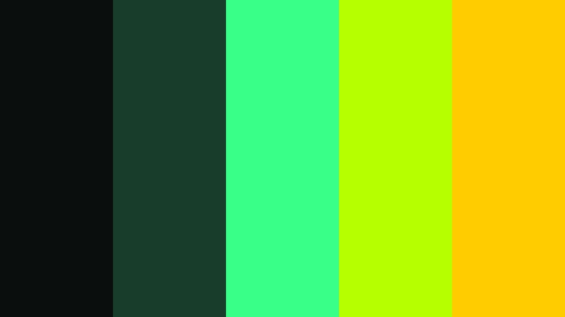toxic terminal gaming video color color palette with hex codes