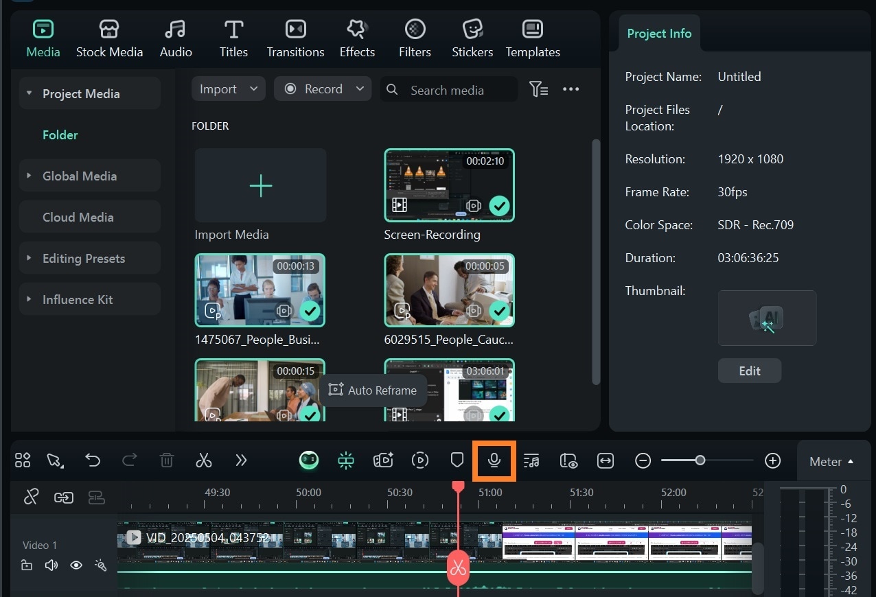 add audio to video clips