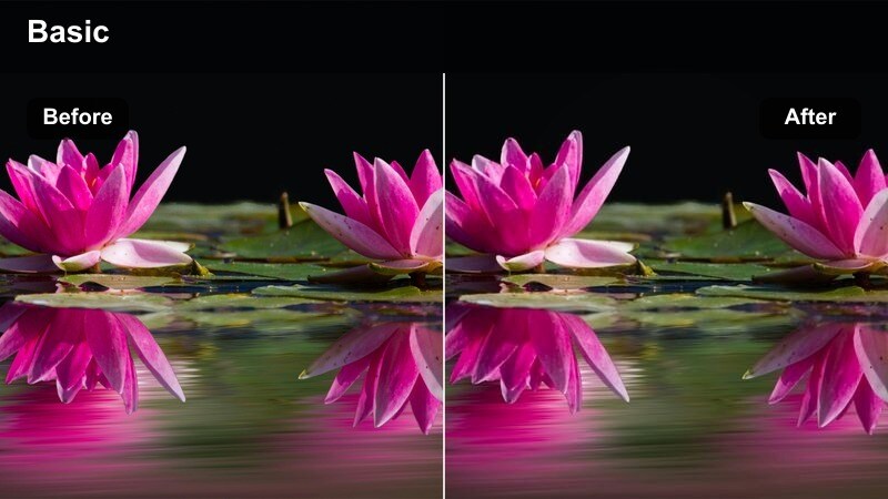 Traveler filming in a colorful city square with vivid yet cinematic tones.