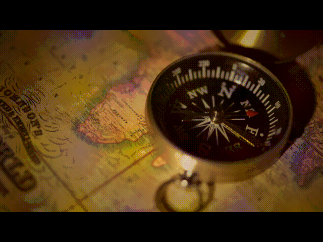 vintage paper map style