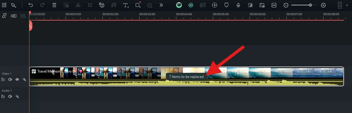 replace template videos with your own