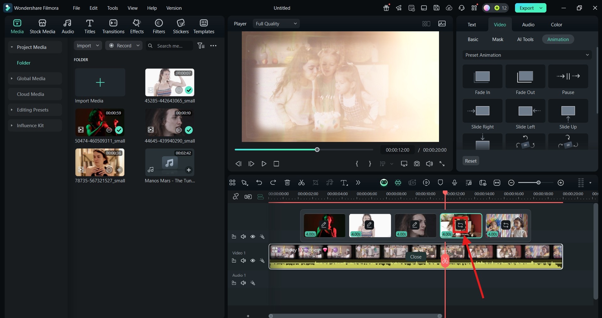 drag photo to timeline filmora desktop