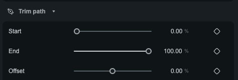 Filmora animation path tutorial trim controls