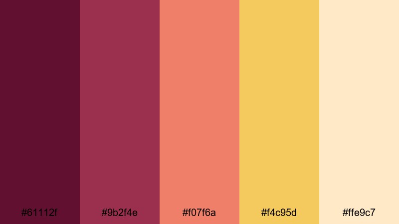 triumphal procession glow roman empire color palette with hex codes
