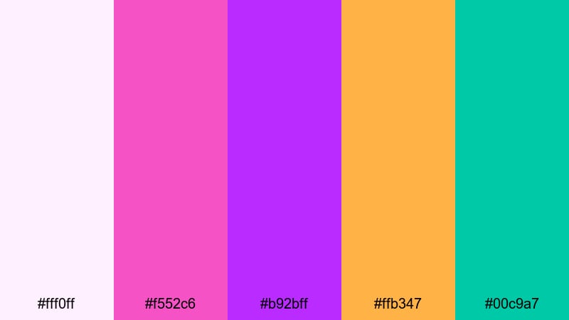 tropic orchid splash orchid color palette with hex codes