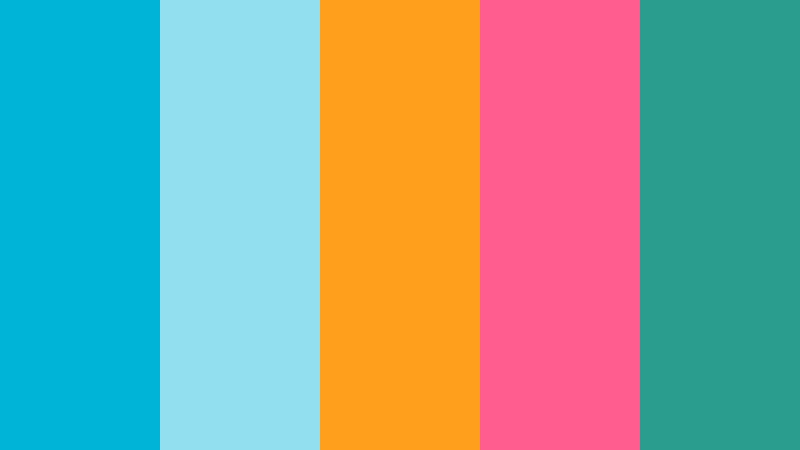 tropical birthday splash birthday video color color palette with hex codes