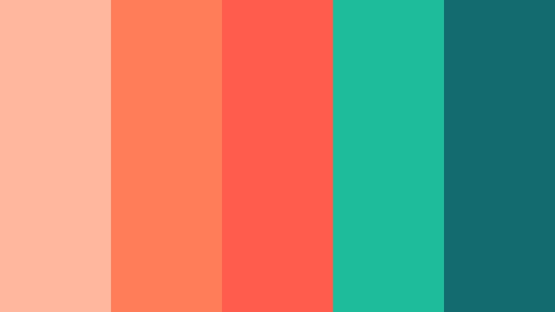tropical coral splash vintage coral color palette with hex codes