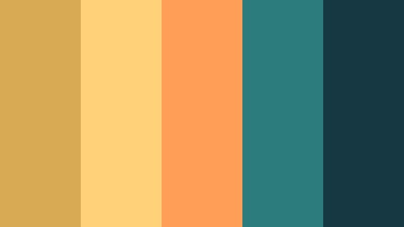 tropical market stroll golden sand color palette with hex codes