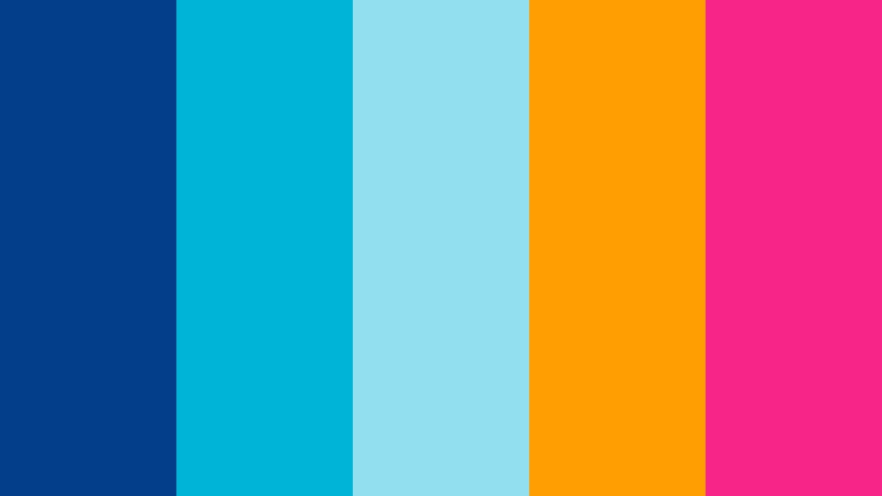 tropical mesh burst 3d animation color color palette with hex codes