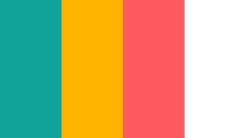 tropical splash pop wave teal color palette with hex codes