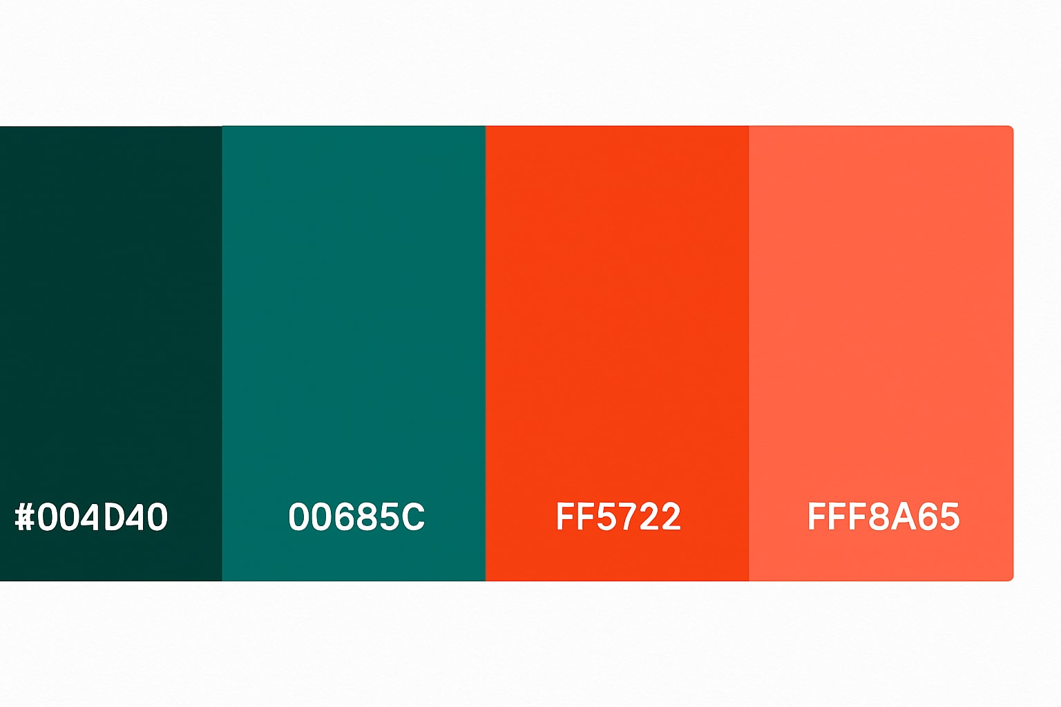 tropical storm green color palette with hex codes