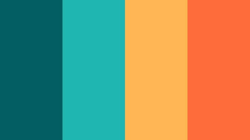 tropical teal festival cinema teal accent color palette with hex codes
