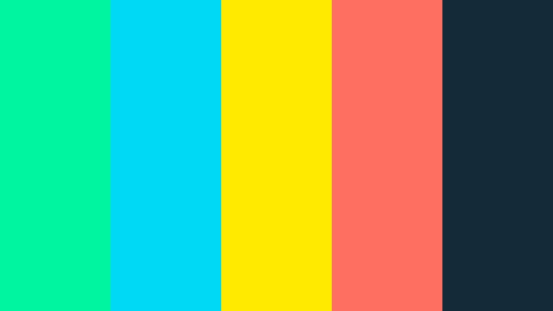 tropical voltage neon color color palette with hex codes