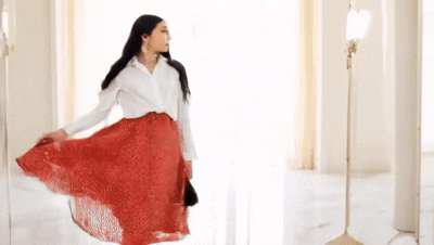 trying on multiple outfits with filmora