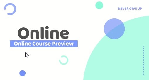 online course template