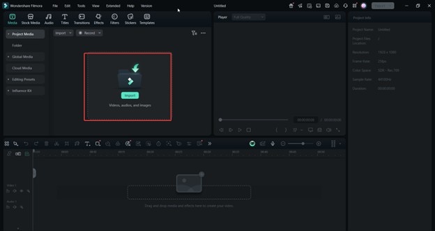 filmora import video