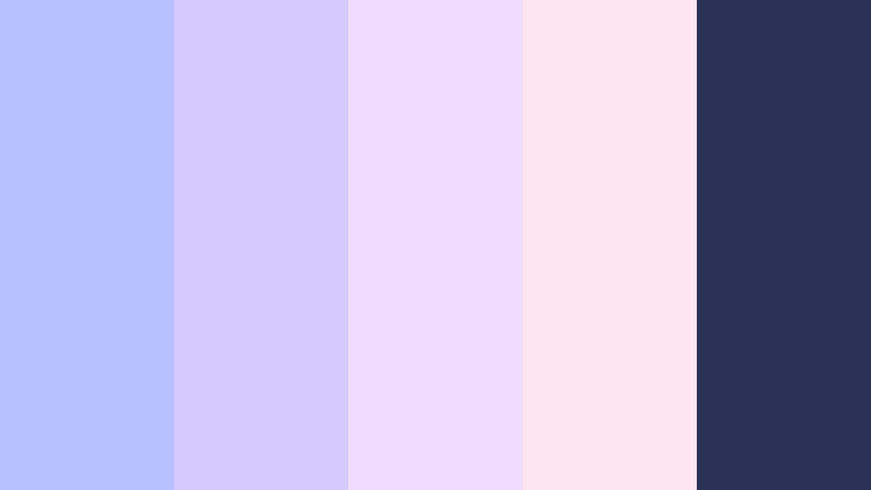 twilight balcony serenade soft periwinkle color palette with hex codes