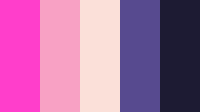 twilight balcony whisper electric fuchsia color palette with hex codes
