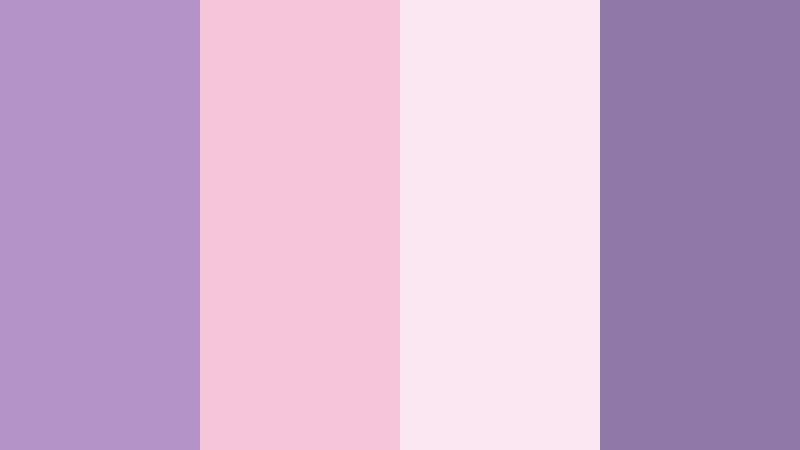 twilight blush serenade dusty violet color palette with hex codes