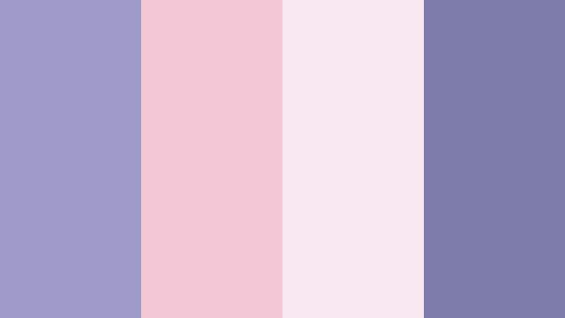 twilight blush whisper dusty periwinkle color palette with hex codes