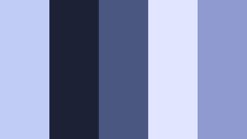 twilight cinema fade icy periwinkle color palette with hex codes