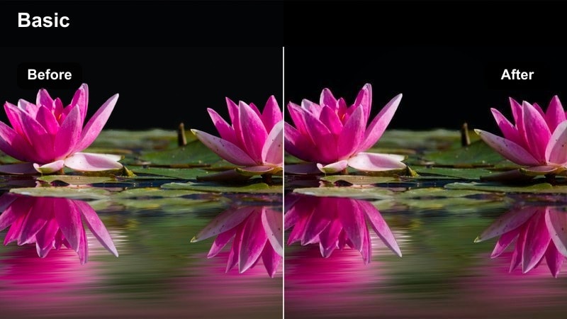 City street at blue hour with car lights and neutral cool cinematic color.