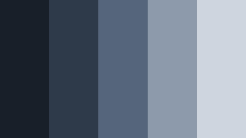 twilight codec grade blue ash color palette with hex codes