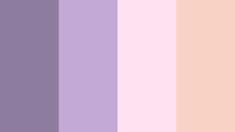 twilight garden whisper dusky lavender color palette with hex codes