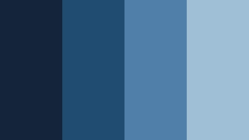 twilight harbor calm skyfall blue color palette with hex codes