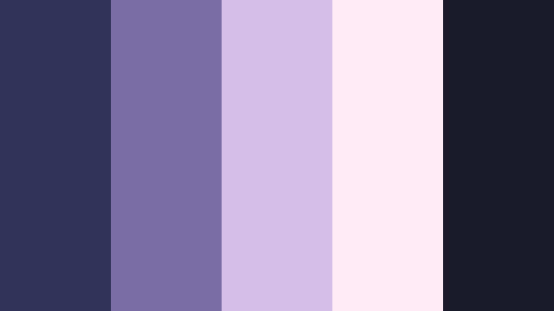 twilight lavender whispers stormy indigo color palette with hex codes
