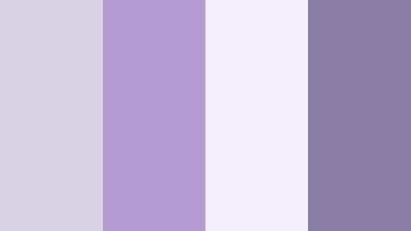 twilight lilac whisper pale lilac gray color palette with hex codes