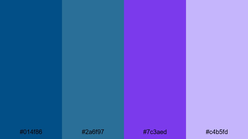 twilight ocean haze teal purple color palette with hex codes